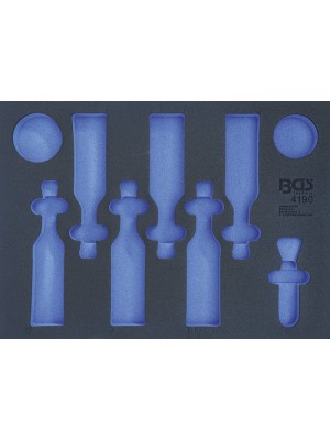 BGS 4190-1 Werkstattwageneinlage 3/3 | leer | für Bier, Chips, Erdnüsse und Flaschenöffner