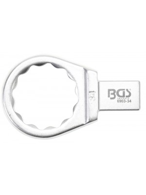 BGS 6903-34 Einsteck-Ringschlüssel | 34 mm | Aufnahme 14 x 18 mm