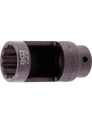 BGS 1140-27 Lambdasonden-Einsatz | Antrieb Innenvierkant 12,5 mm (1/2"") | SW 27 mm Zwölfkant, 28 mm Fenster