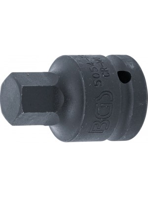 BGS 5054-19 Kraft-Bit-Einsatz | Länge 55 mm | Antrieb Innenvierkant 20 mm (3/4"") | Innensechskant 19 mm