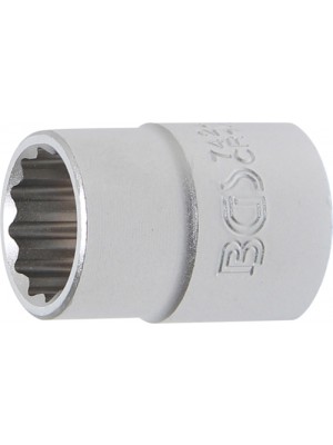 BGS 7424 Steckschlüssel-Einsatz Zwölfkant | Antrieb Innenvierkant 20 mm (3/4"") | SW 24 mm