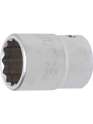 BGS 7427 Steckschlüssel-Einsatz Zwölfkant | Antrieb Innenvierkant 20 mm (3/4"") | SW 27 mm