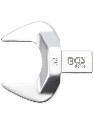 BGS 6901-32 Einsteck-Maulschlüssel | 32 mm | Aufnahme 14 x 18 mm