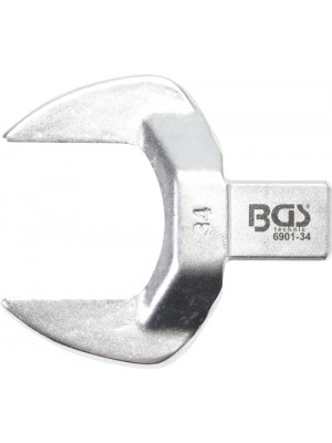 BGS 6901-34 Einsteck-Maulschlüssel | 34 mm | Aufnahme 14 x 18 mm