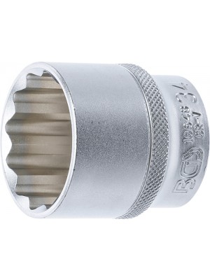 BGS 10648 Steckschlüssel-Einsatz Zwölfkant | Antrieb Innenvierkant 12,5 mm (1/2"") | SW 34 mm