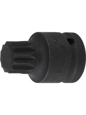 BGS 5054-M24 Kraft-Bit-Einsatz | Länge 55 mm | Antrieb Innenvierkant 20 mm (3/4"") | Innenvielzahn (für XZN) M24