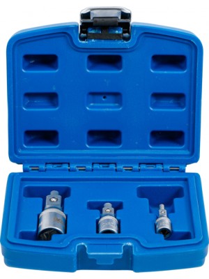 BGS 198 Verlängerungs-Satz mit Magnethalter | 6,3 mm (1/4"") / 10 mm (3/8"") / 12,5 mm (1/2"") | 3-tlg.