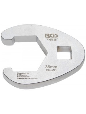 BGS 1759-36 Hahnenfußschlüssel | Antrieb Innenvierkant 12,5 mm (1/2"") | SW 36 mm