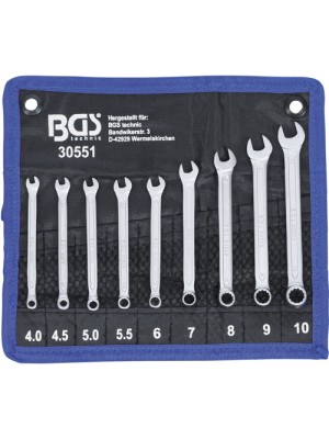 BGS 30551 Maul-Ringschlüssel-Satz | SW 4 - 10 mm | 9-tlg.