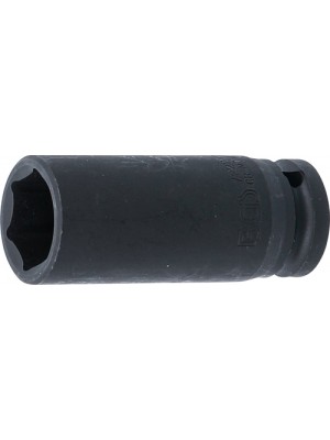BGS 7222 Kraft-Steckschlüssel-Einsatz Sechskant, tief | Antrieb Innenvierkant 12,5 mm (1/2"") | SW 22 mm