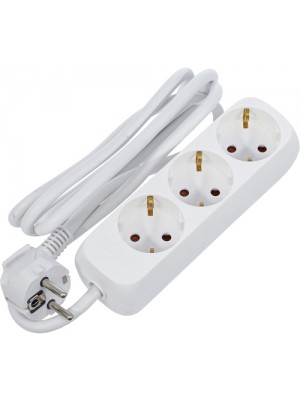 BGS 3368 Steckdosenleiste | 3-fach | Zuleitung 1,4 m | 3 x 1,5 mm² | IP 20
