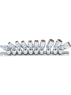 BGS 220 Gelenk-Steckschlüssel-Satz | Antrieb Innenvierkant 6,3 mm (1/4"") | SW 5 - 13 mm | 10-tlg.