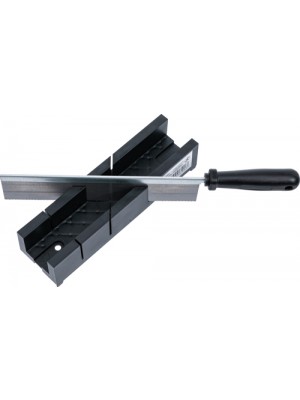 BGS 50850 Kunststoff-Gehrungslade | 245 x 65 x 48 mm | mit Feinsäge