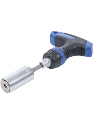 BGS 92540 Multi-Einsatz mit Adapter-Satz | mit Ratschen-T-Griff, umschaltbar | 3-tlg.
