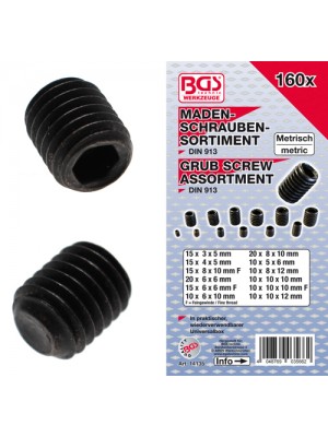 BGS 14135 Madenschrauben-Sortiment | 160-tlg.