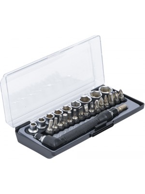 BGS 20802 Bit- und Steckschlüssel-/Winkelschrauber-Satz | Antrieb 6,3 mm (1/4"") | 26-tlg.