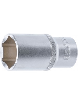 BGS 10570 Steckschlüssel-Einsatz Sechskant, tief | Antrieb Innenvierkant 12,5 mm (1/2"") | SW 30 mm