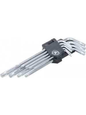 BGS 816 Winkelschlüssel-Satz | lang | T-Profil (für Torx) | T10 - T50 | 9-tlg.