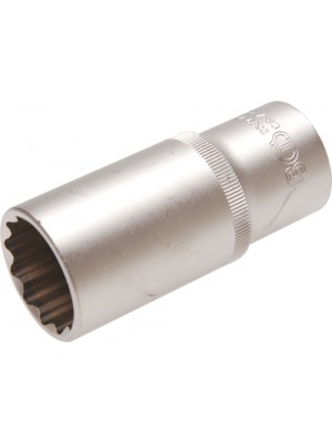 BGS 2539 Steckschlüssel-Einsatz für Diesel-Einspritzdüsen | Antrieb Innenvierkant 12,5 mm (1/2"") | SW 27 mm