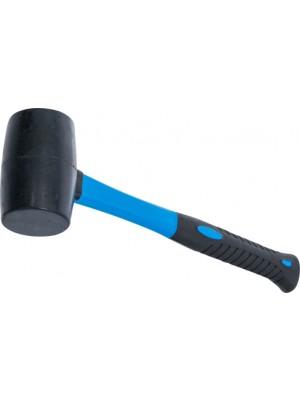 BGS 1960 Gummihammer | Fiberglasstiel | schwarzer Kopf | Ø 50 mm | 280 g