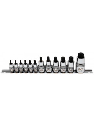 BGS 5098 Bit-Einsatz-Satz | extra kurz | T-Profil (für Torx) T8 - T60 | 12-tlg.