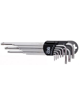 BGS 777 Winkelschlüssel-Satz | extra lang | TS-Profil (für Torx Plus) TS10 - TS50 | 9-tlg.