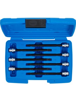BGS 8618 Bit-Einsatz-Sortiment | Antrieb Innenvierkant 6,3 mm (1/4"") | T-Profil (für Torx) mit Kugelkopf T10 - T40 | 7-tlg.