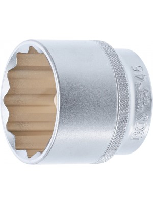 BGS 10651-1 Steckschlüssel-Einsatz Zwölfkant | Antrieb Innenvierkant 12,5 mm (1/2"") | SW 46 mm