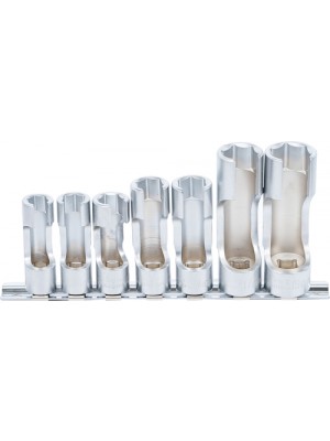 BGS 1105 Spezial-Steckschlüssel-Einsatz-Satz, geschlitzt | Antrieb Innenvierkant 10 mm (3/8"") | SW 10 - 19 mm | 7-tlg.