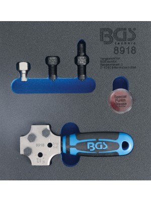 BGS 8918 Werkstattwageneinlage 1/6: Bördelgerät | SAE und DIN 4,75 mm (3/16"")