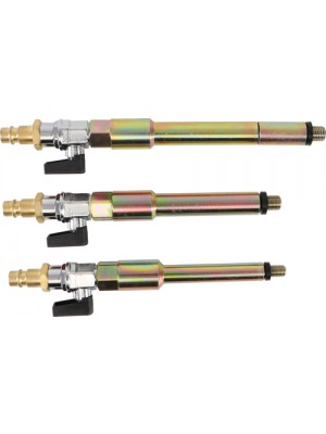 BGS 9519 Druckluftadapter-Satz für Glühkerzenbohrungen | M8 x 1,0 - M10 x 1,0 - M10 x 1,25 | 3-tlg.