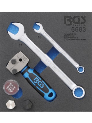 BGS 6683 Werkstattwageneinlage 1/6: Bördelgerät | DIN 4,75 mm (3/16"")