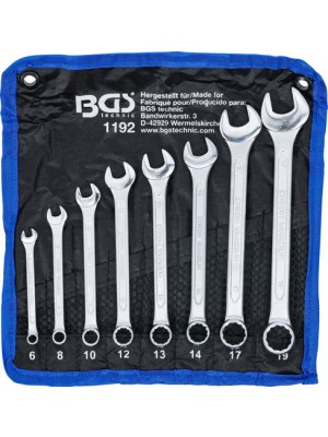 BGS 1192 Maul-Ringschlüssel-Satz | SW 6 - 19 mm | 8-tlg.