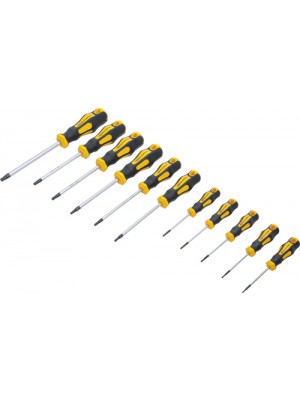 BGS 7845 Schraubendreher-Satz | T-Profil (für Torx) mit Bohrung T6 - T40 | 11-tlg.