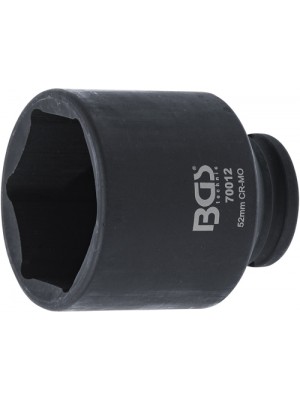 BGS 70012 Kraft-Steckschlüssel-Einsatz Sechskant | Antrieb Innenvierkant 12,5 mm (1/2"") | SW 52 mm