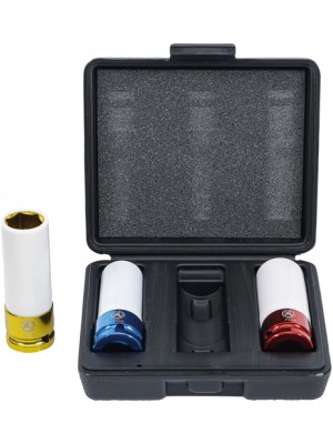 BGS 7310 Kraft-Schoneinsatz-Satz | Antrieb Innenvierkant 12,5 mm (1/2"") | SW 17 - 19 - 21 mm | 3-tlg.