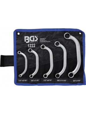 BGS 1222 Starter- und Blockschlüssel-Satz | Zollgrößen | SW 1/4"" - 7/8"" | 5-tlg.