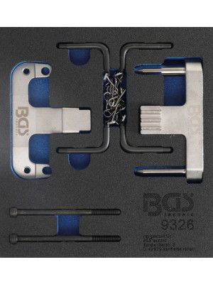 BGS 9326 Werkstattwageneinlage 1/6: Motor-Einstellwerkzeug-Satz | für Mercedes-Benz / Chrysler
