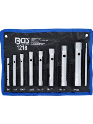 BGS 1218 Rohrsteckschlüssel-Satz | SW 6 x 7 - 20 x 22 mm | 9-tlg.