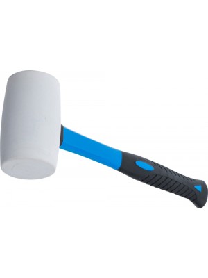 BGS 1967 Gummihammer | Fiberglasstiel | weißer Kopf | Ø 64 mm | 750 g