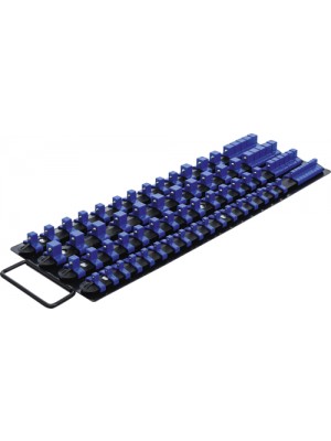BGS 6871 Aufsteckschienen-Set für Steckschlüssel-Einsätze | mit 80 Clips | für Einsätze 6,3 mm (1/4""), 10 mm (3/8""), 12,5 mm (1/2"")
