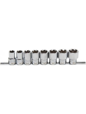 BGS 8806 Steckschlüssel-Einsatz-Satz T-Profil Plus (für Torx Plus) | Antrieb Innenvierkant 12,5 mm (1/2"") | SW 18EP - 32EP | 8-tlg.
