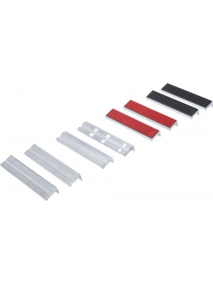 BGS 8442-2 Schraubstock-Schutzbacken-Satz | Aluminium | 150 mm | 8-tlg.