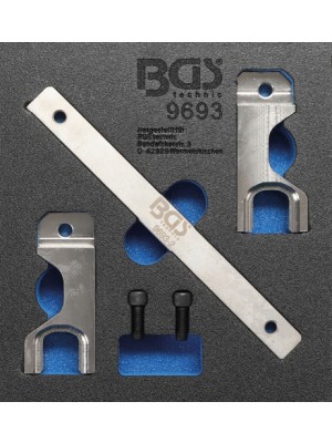 BGS 9693 Werkstattwageneinlage 1/6: Ausgleichswellen-Einstellwerkzeug-Satz | für Mercedes-Benz OM651