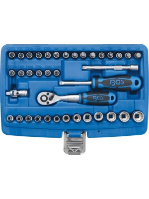 BGS 2151 Steckschlüssel-Satz Gear Lock | Antrieb 6,3 mm (1/4"") | 38-tlg.