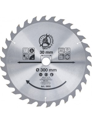 BGS 3955 Hartmetall-Kreissägeblatt | Ø 300 x 30 x 3,2 mm | 30 Zähne