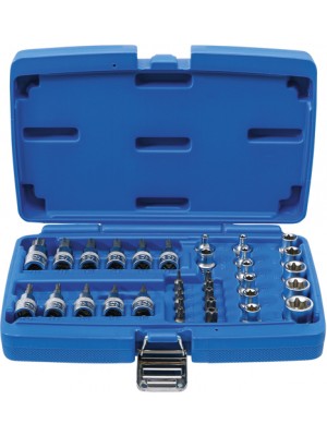 BGS 5021 Bit- und Steckschlüsseleinsatz-Satz | 10 mm (3/8"") | T-Profil (für Torx) | 34-tlg.