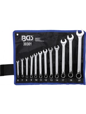 BGS 30301 Maul-Ringschlüssel-Satz | gekröpft | SW 6 - 22 mm | 12-tlg.