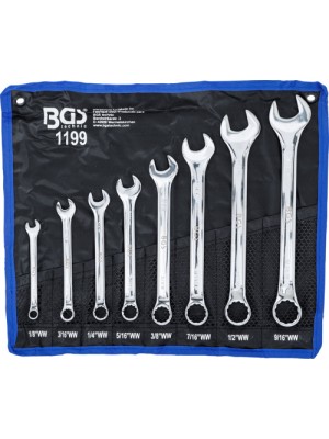 BGS 1199 Maul-Ringschlüssel-Satz | Zollgrößen | SW 1/8"" - 9/16"" Withworth | 8-tlg.