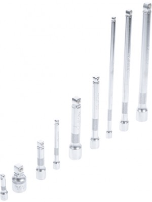 BGS 2253 Kippverlängerungs-Satz | 6,3 mm (1/4""), 10 mm (3/8""), 12,5 mm (1/2"") | 9-tlg.